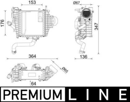 ІНТЕРКУЛЕР BEHR PREMIUM LINE MAHLE / KNECHT CI641000P