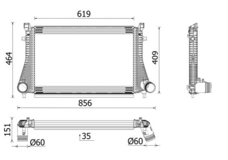 ІНТЕРКУЛЕР MAHLE / KNECHT CI667000P