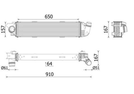 ІНТЕРКУЛЕР MAHLE / KNECHT CI701000P