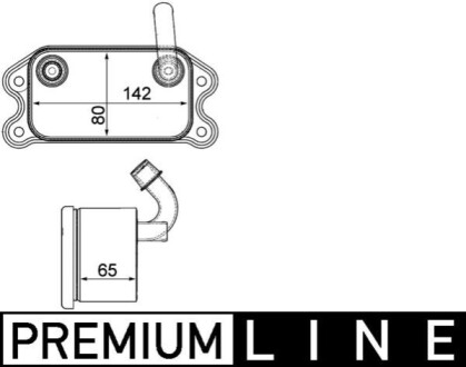 CHLODNICA OLEJU BEHR PREMIUM LINE MAHLE / KNECHT CLC101000P