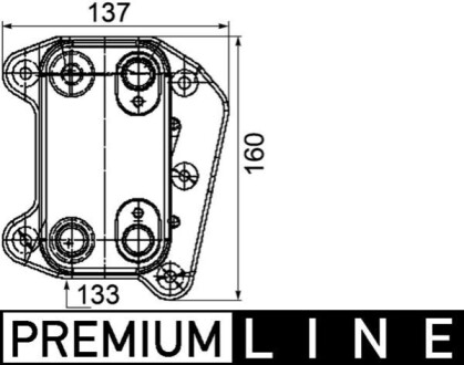 МАСЛООХОЛОДЖУВАЧ BEHR PREMIUM LINE MAHLE / KNECHT CLC104000P