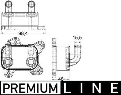 МАСЛООХОЛОДЖУВАЧ BEHR PREMIUM LINE MAHLE / KNECHT CLC168000P