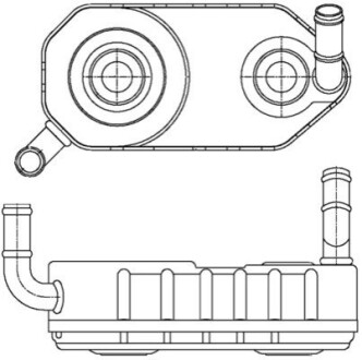 ОХОЛОДЖУВАЧ ОЛІЇ MAHLE / KNECHT CLC177000S