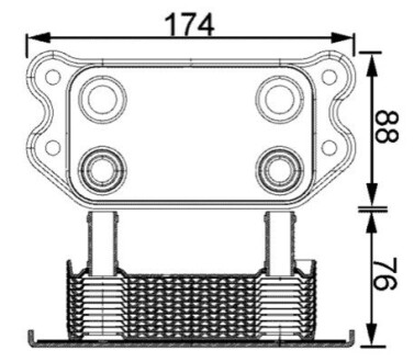 ОХОЛОДЖУВАЧ ОЛІЇ MAHLE / KNECHT CLC192000S