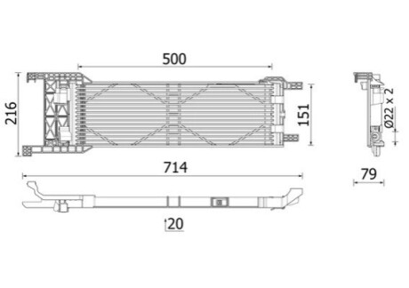 ОХОЛОДЖУВАЧ ОЛІЇ MAHLE / KNECHT CLC330000P