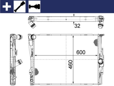 КУЛЕР ДЛЯ ВОДИ MAHLE / KNECHT CR1087000S