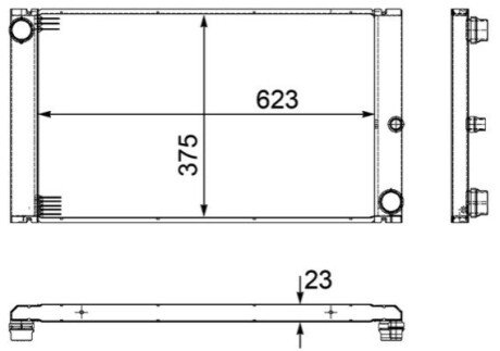 Радіатор охолодження MAHLE / KNECHT CR1093000P