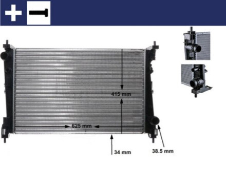 КУЛЕР ДЛЯ ВОДИ MAHLE / KNECHT CR1112000S