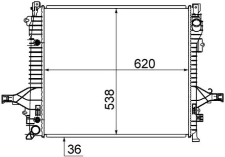 Радіатор охолодження MAHLE / KNECHT CR1191000S