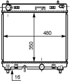 КУЛЕР ДЛЯ ВОДИ MAHLE / KNECHT CR1205000S