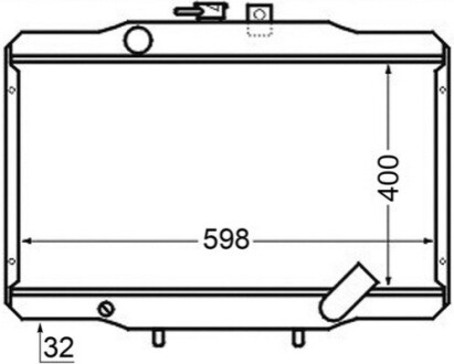 Радіатор, система охолодження двигуна MAHLE / KNECHT CR141000S