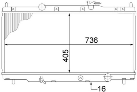 Радіатор, система охолодження двигуна MAHLE / KNECHT CR1459000S (фото 1)