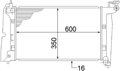 КУЛЕР ДЛЯ ВОДИ MAHLE / KNECHT CR1526000S