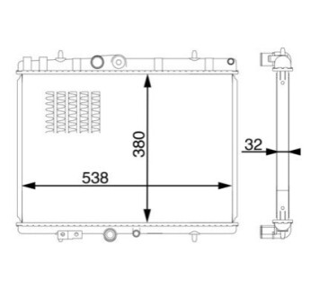 КУЛЕР ДЛЯ ВОДИ MAHLE / KNECHT CR1600000S