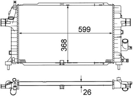 КУЛЕР ДЛЯ ВОДИ MAHLE / KNECHT CR1687000S