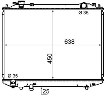 Радіатор охолодження MAHLE / KNECHT CR1746000S