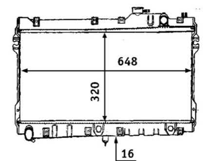 Радіатор охолодження MAHLE / KNECHT CR185000S