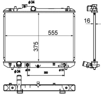 Радіатор охолодження MAHLE / KNECHT CR1870000S