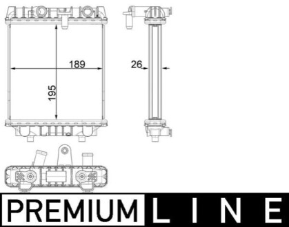 CHLODNICA WODY BEHR PREMIUM LINE MAHLE / KNECHT CR1966000P