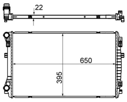 Радіатор охолодження MAHLE / KNECHT CR2054000S