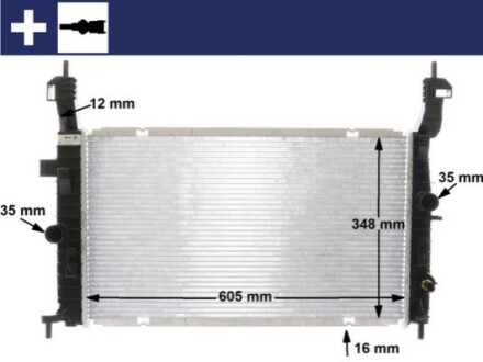 КУЛЕР ДЛЯ ВОДИ MAHLE / KNECHT CR2120000S