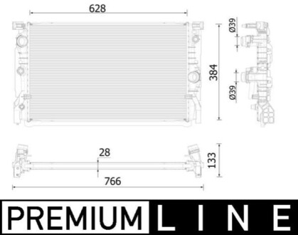 CHLODNICA WODY BEHR PREMIUM LINE MAHLE / KNECHT CR2325000P