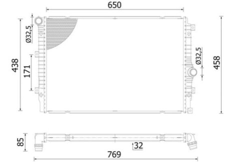 Chіodnica VW TIGUAN MAHLE / KNECHT CR2428000S