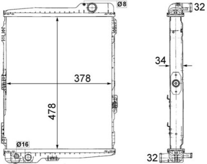 КУЛЕР ДЛЯ ВОДИ MAHLE / KNECHT CR253000S