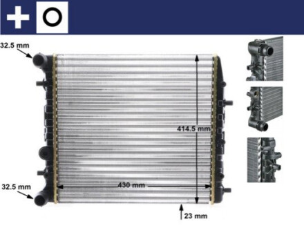 Радіатор охолоджування MAHLE / KNECHT CR 454 000S