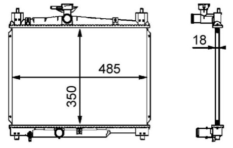 Радіатор охолодження MAHLE / KNECHT CR539000S