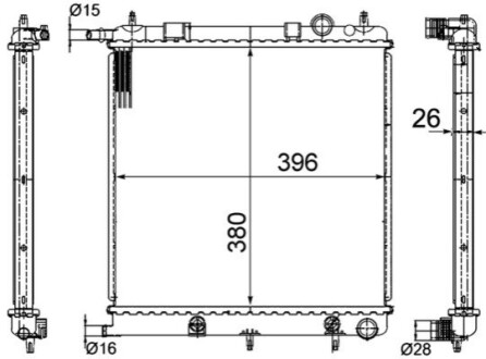 Радіатор охолодження MAHLE / KNECHT CR556000S