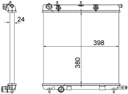 КУЛЕР ДЛЯ ВОДИ MAHLE / KNECHT CR556002S