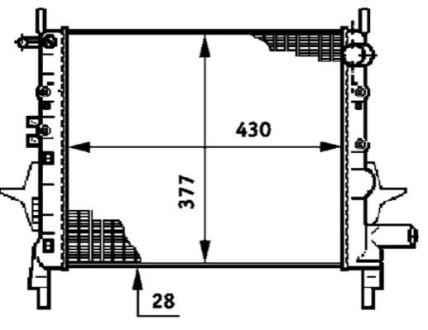 Радіатор охолодження MAHLE / KNECHT CR 614 000P