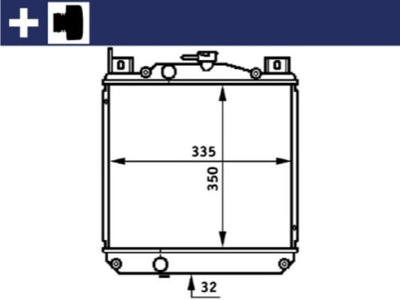 Радіатор охолодження MAHLE / KNECHT CR 655 000S