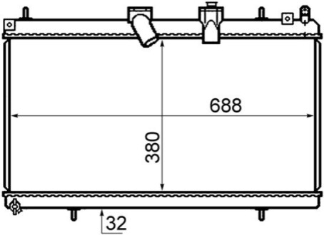 КУЛЕР ДЛЯ ВОДИ MAHLE / KNECHT CR802000S