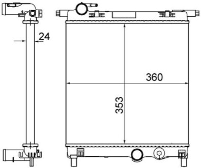 КУЛЕР ДЛЯ ВОДИ MAHLE / KNECHT CR831001S