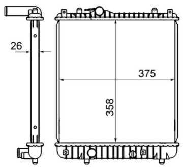 Радіатор охолодження MAHLE / KNECHT CR 837 000S