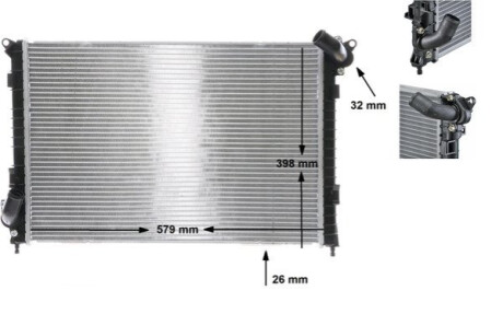 Радіатор охолодження MAHLE / KNECHT CR 984 000S