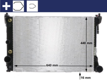 Радіатор охолодження MAHLE / KNECHT CR988000S