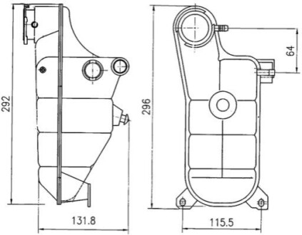 Розширювальний бачок MAHLE / KNECHT CRT119000S