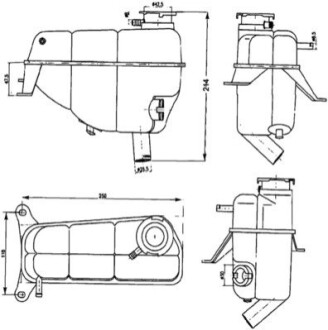 ZBIORNIK WYROWNAWCZY CHLODNICY MAHLE / KNECHT CRT121000S