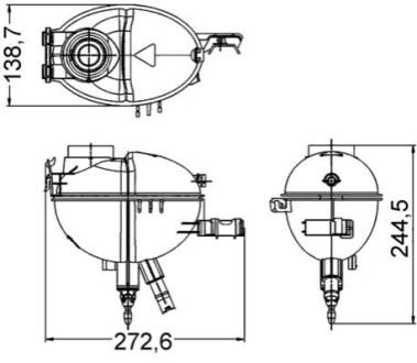 Розширювальний бачок MAHLE / KNECHT CRT 209 000S