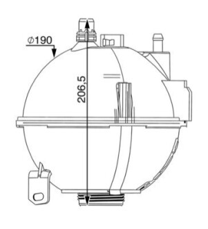 РОЗШИРЮВАЛЬНИЙ БАК РАДІАТОРА MAHLE / KNECHT CRT210000S