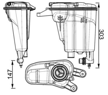 Розширювальний бачок MAHLE / KNECHT CRT 95 000S