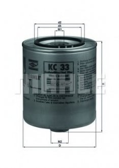 Топливный фильтр - (13322243018) MAHLE / KNECHT KC 33