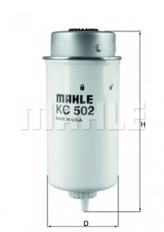 Фільтр паливний Mahle FORD Transit 125-137л.с. Diesel 02-06 MAHLE / KNECHT KC 502