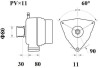 Генератор 28V 80A Mb Actros Ca1666 Drb2380 MAHLE / KNECHT MG 793 (фото 2)