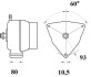 Генератор 28V 120A MAHLE / KNECHT MG804 (фото 1)