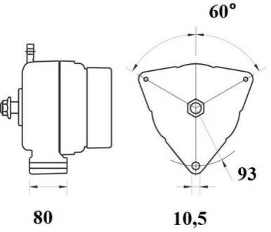 Генератор 28V 120A MAHLE / KNECHT MG804