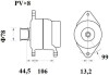 Генератор 28V 120A MAHLE / KNECHT MG 817 (фото 2)